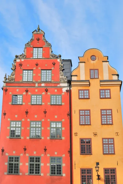 Sztokholmie. stare budynki — Zdjęcie stockowe