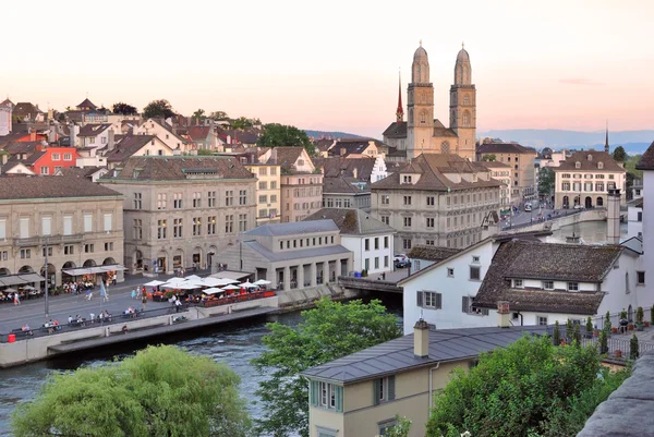 Zurich al atardecer Imagen De Stock