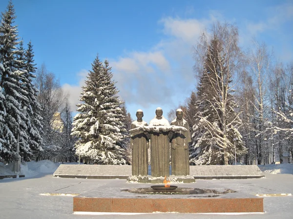 Syktyvkar. een monument voor de slachtoffers — Stockfoto