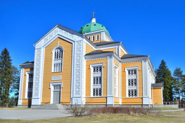 Finlandiya. ahşap kerimaki kilisede 