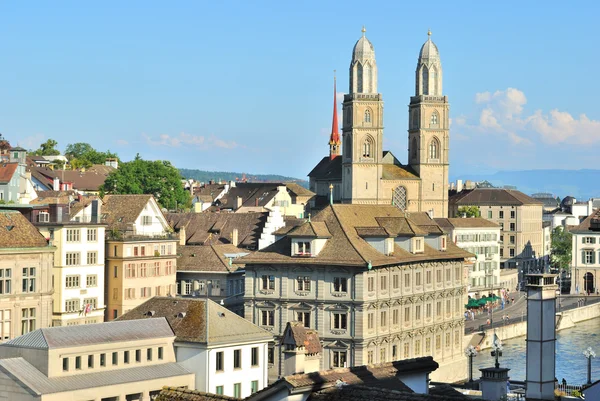 Zurich at sunset — Stock Photo, Image