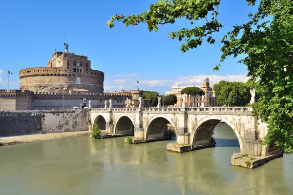 Rome. Sant'Angelo brug — Stockfoto