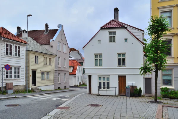 Cozy street of Bergen, Norway — Stock Photo, Image