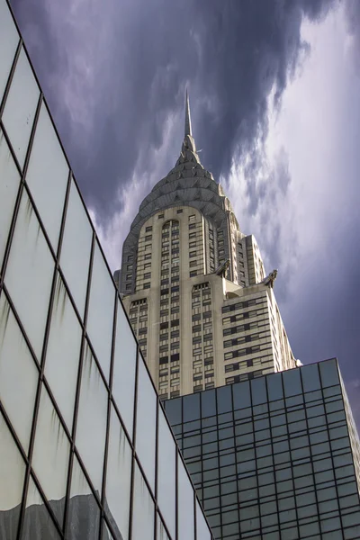 Storm above New York City Skyscrapers — Stock Photo, Image