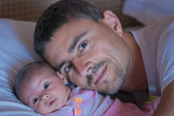 Father Sweetness for his Daughter — Stock Photo, Image