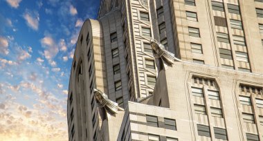 NEW YORK - MARCH 12: Chrysler building facade clipart