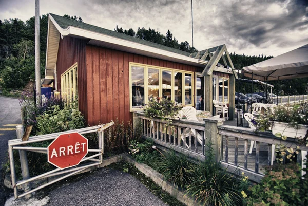 Kleuren van tadoussac in quebec — Stockfoto