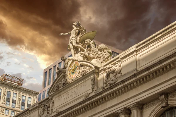 Grand Central Station Außenansicht in New York City — Stockfoto