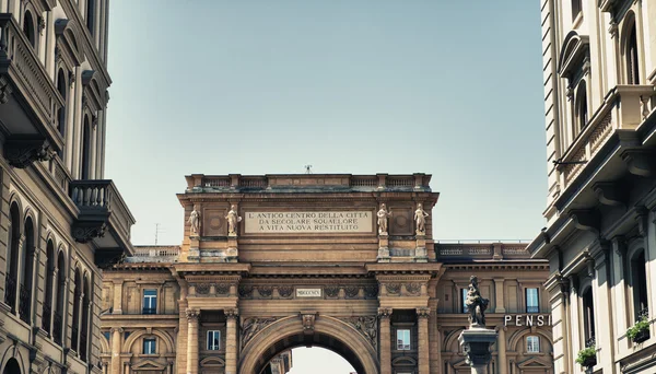 Florence Typical Street View in Tuscany — Stock Photo, Image