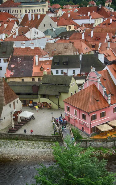 Alte mittelalterliche Architektur von cesky krumlov - Tschechische Republik — Stockfoto