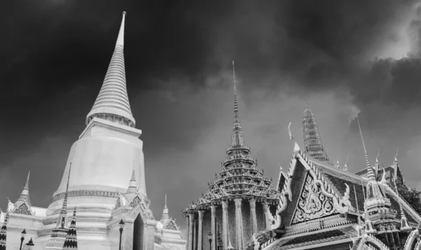 Famous Bangkok Temple - "Wat Pho" with Dramatic Sky Stock Picture