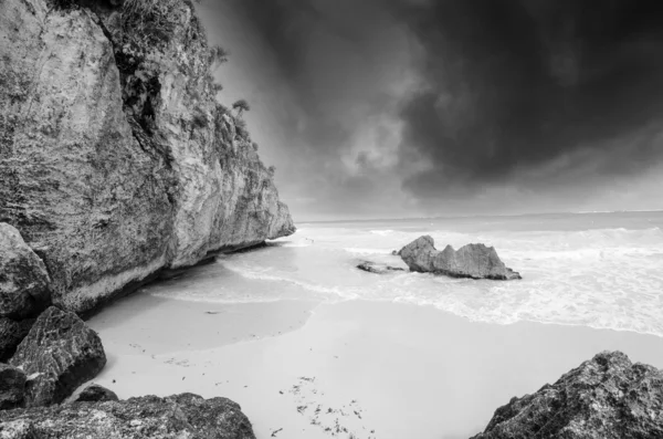 Καταιγίδα στο tulum ακτή του Μεξικού — Φωτογραφία Αρχείου