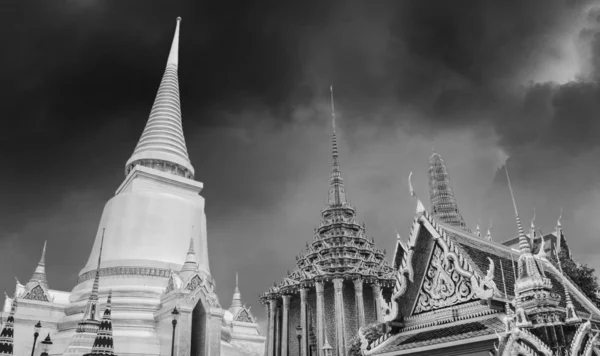 Famous Bangkok Temple - "Wat Pho" with Dramatic Sky Royalty Free Stock Images