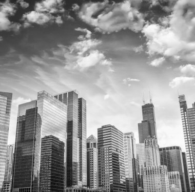 gökdelenler ve Chicago, Illinois - ABD skyline