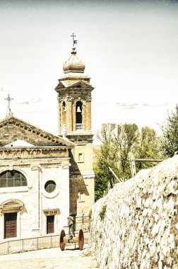 antik mimari tuscan küçük bir kasaba, İtalya