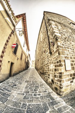 antik mimari tuscan küçük bir kasaba, İtalya