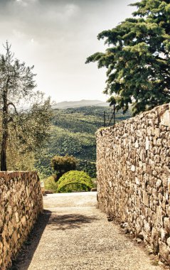 antik mimari tuscan küçük bir kasaba, İtalya