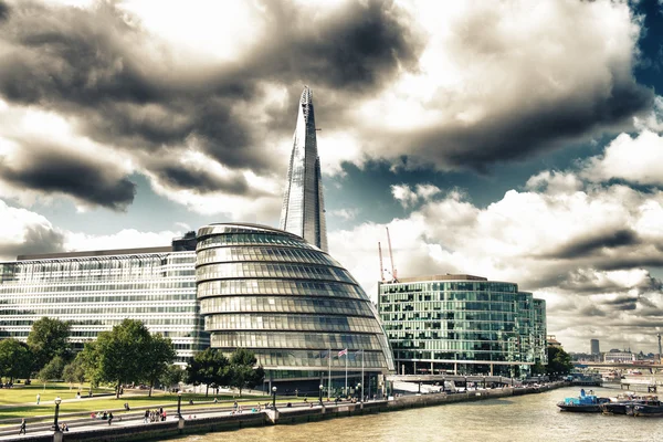 Londres Detalle de arquitectura sobre el río Támesis — Foto de Stock