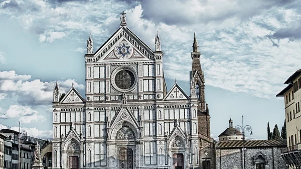 Basílica de Santa Cruz em Florença — Fotografia de Stock