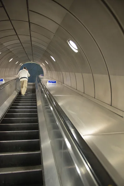 London underground tube station - futuristic background — Stock Photo, Image