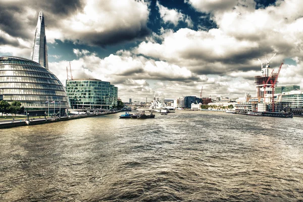 London Architecture detail over river Thames — Stock Photo, Image