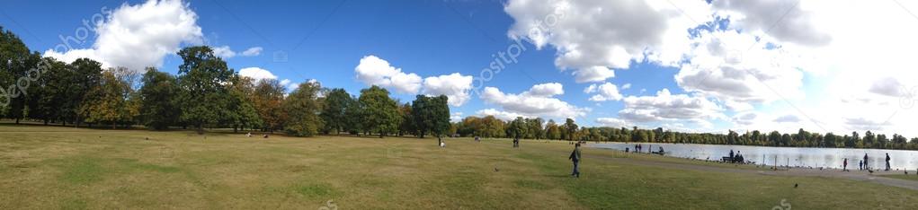 Hyde Park panoramic view in London