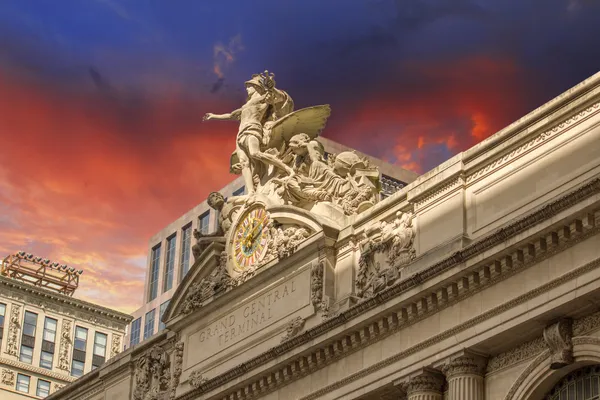 Grand central station Exteriör vy i new york city — Stockfoto