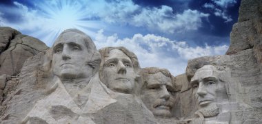 gökyüzüne renkleri rushmore - Güney dakota mount.