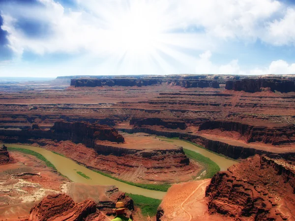 At nalı bend yatay sayfa, arizona yakınlarında — Stok fotoğraf