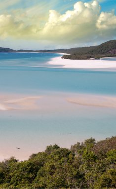 whitsunday Adaları üzerinde kış sezonu harika renkler
