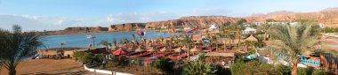 Sharm el sheikh - panoramik plaj ve dağ