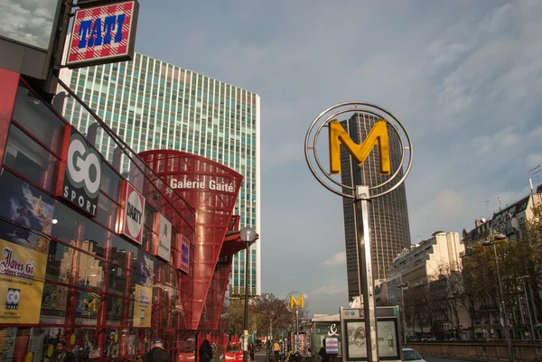 Paris - metro sign — Stock Photo, Image