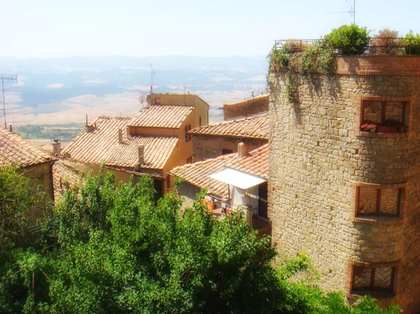 Antika etruskiska arkitekturen i volterra i Toscana - Italien — Stockfoto