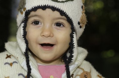 Umudunu kaybetme içinde yürümeye başlayan çocuk 's yüz