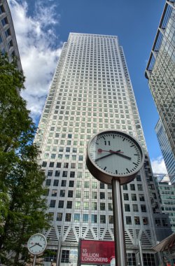 Canary wharf Londra'nın finans bölgesine binalar.