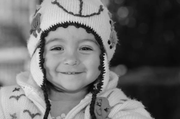 Happyness in een peuter gezicht — Stockfoto