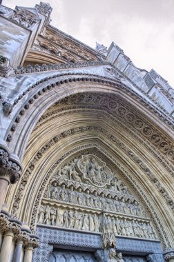 Westminster abbey cephe dış cephe görünümü - Londra