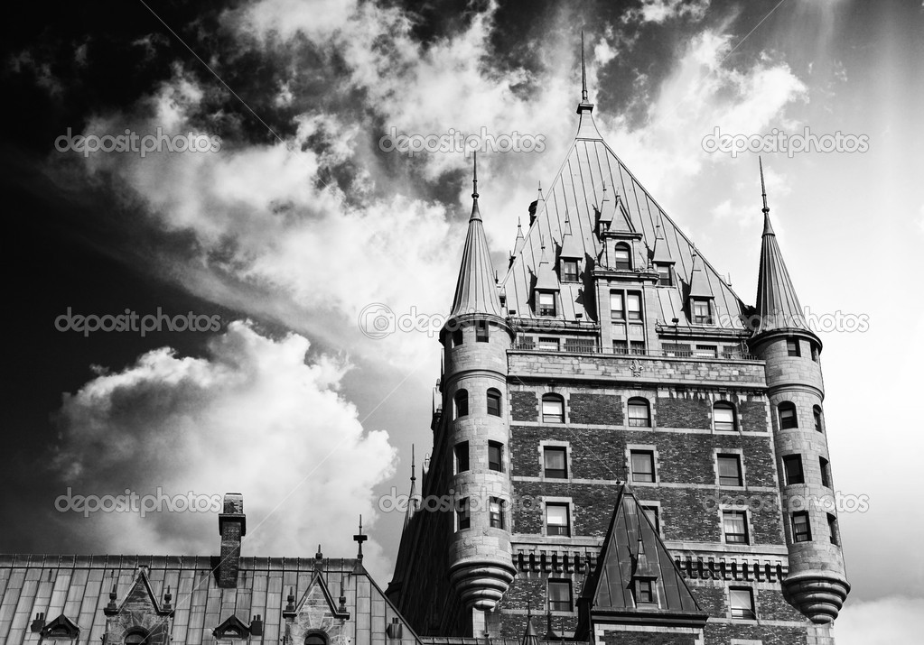 View of old Quebec and the Chateau Frontenac, Quebec, Canada