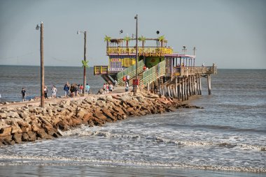 plaj ve deniz galveston, texas