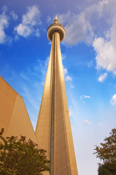 TORONTO - JUN 29: Himlens farver over CN Tower på en sommerdag, juni - Stock-foto