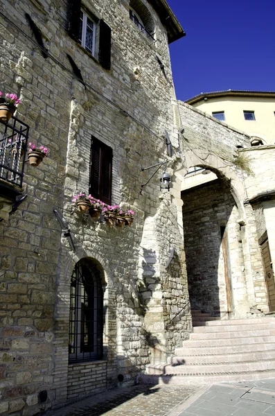 Architektonický detail z assisi v Umbrii — Stock fotografie