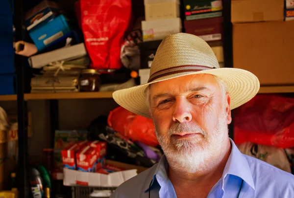 Italian Farmer in his House — Stock Photo, Image