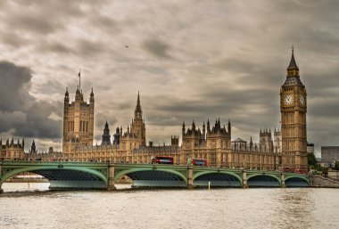 Londra. westminster Bridge ile büyük ben ve fahişeler harika görüntüsü