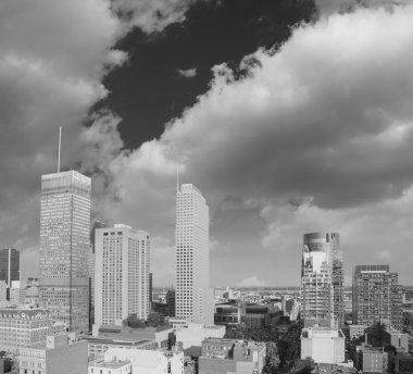 montreal - Kanada, havadan görünümü harika gökdelenler