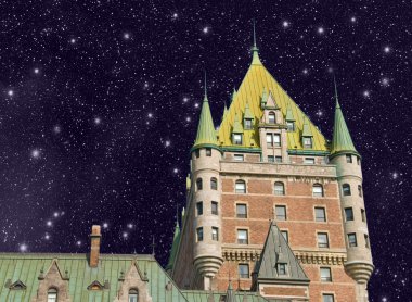 Quebec City, Canada. Wonderful view of Hotel Chateau Frontenac, clipart