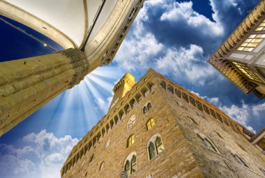 Palazzo vecchio ve piazza della signoria, florence. güzel