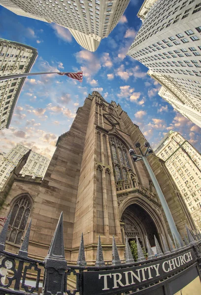 Trinity church i new york city — Stockfoto