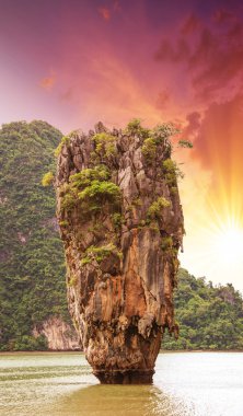 güzel manzara, phang nga defne kayalar, james bond Adası, thaila