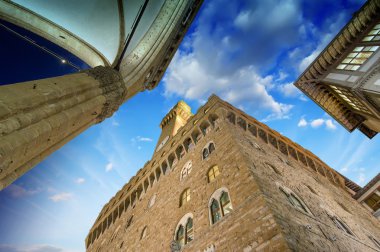 Palazzo vecchio ve piazza della signoria, florence. güzel