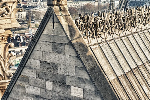 Vista maravilhosa da Catedral de Notre Dame em Paris - França — Fotografia de Stock